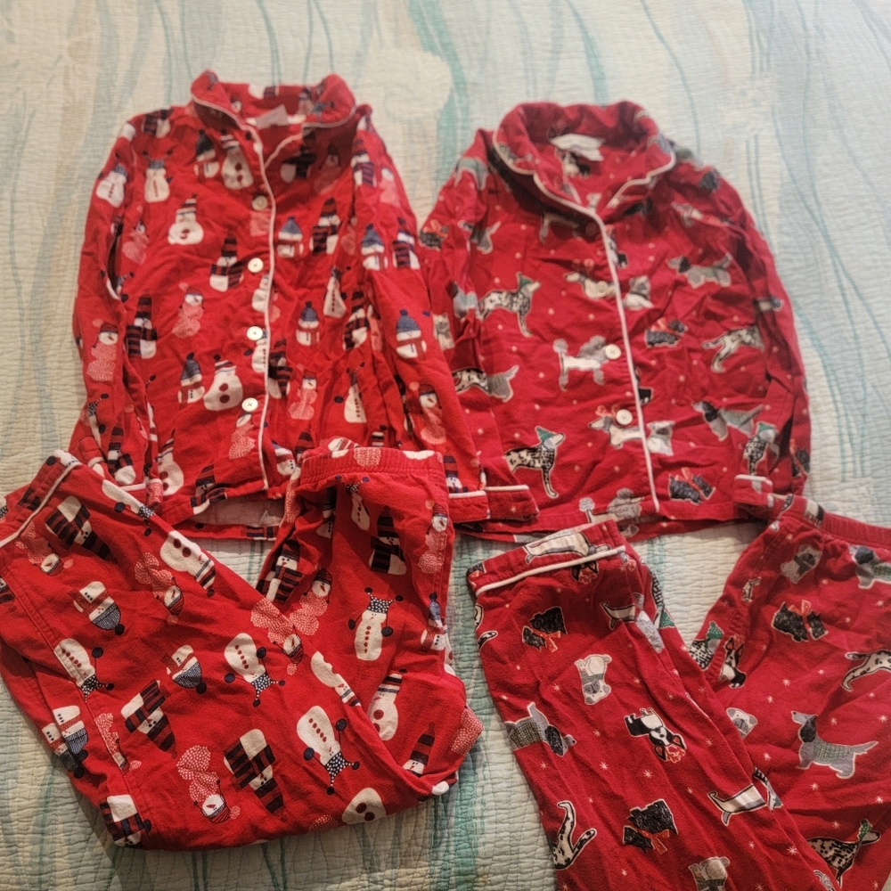 Lot of 2 winter pajamas from the company store, size 12